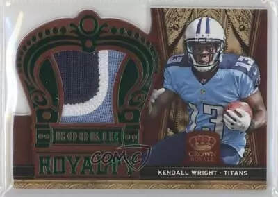 2012 Crown Royale Royalty Materials Green Prime /49 Kendall Wright #18 Rookie RC • $3.99