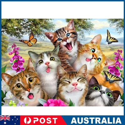 $11.49 • Buy Resin Diamond Painting Kit Six Cats DIY Rhinestone Craft For Bead Art Picture