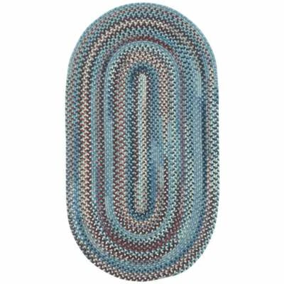 $68 • Buy Capel Rugs Wool Kill Devil Hill Country Oval Braided Area Rug Blue Old Glory 425