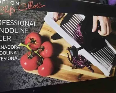 Crofton  7pc Black Mandoline Slicer With 5 Easy Changeable Blade Attachments New • $6