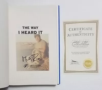 Signed Mike Rowe The Way I Heard It Hardcover Book Premiere Collectibles COA • $42.50