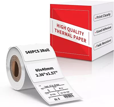 60mm*40mm Thermal PrintIng Paper Sticker Label For Phomemo M110 M220 Printer • $6.50