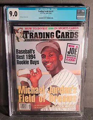 Trading Cards Magazine #1 (6/94) ~ Cgc 9.0 ~ Wp ~ Early Jordan Baseball Cover • $74.99