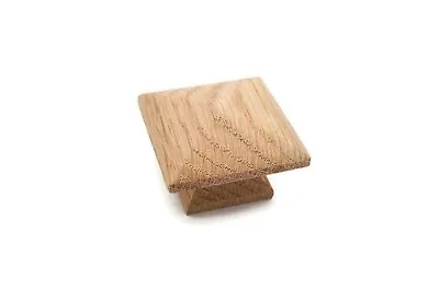 1 3/4  Square Oak Knob Mission Wood Knob Pyramid Knob Cabinet Furniture Knob • $2.95