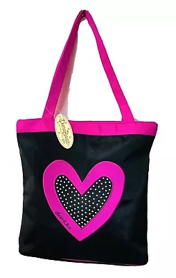 NWT Danshuz DansBagz Girls Dancer Heart Tote Bag Rhinestones Dance Gymnastics • $14.99