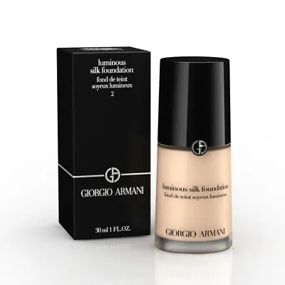 Giorgio Armani  - Luminous Silk Foundation - Shade 2 / Light - 30 Ml  Bnib • $89