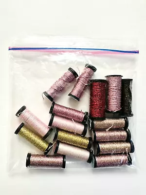 KREINIK Metallic Braid Thread Blending Filament Fiber Arts Lot Of 16 Spools • $19.79