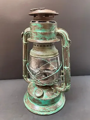 Old Vintage Dietz Little Wizard Iron Kerosene Oil Lamp Lantern With Globe Usa • $367.11