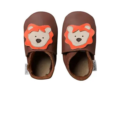 Bobux Lionr Baby Crawling Shoes Tan • £15