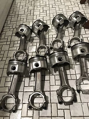 Arias .040 Over Flat Top Mopar 440  Forged Pistons With Six Pack Connecting Rods • $750