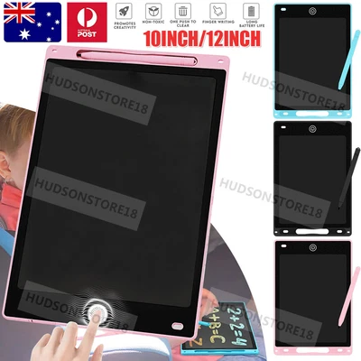 $4.89 • Buy 8.5 / 10 / 12  LCD Writing Tablet Drawing Board Colorful Handwriting Pad Kids