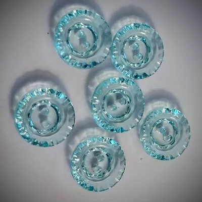 1/2  2-Hole 'Crystal' Light Green Craft/Clothing Buttons • $2.55