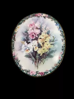 Vintage 1998 Exquisite By Lena Liu Floral Cameos Music Box. Ardleigh Elliott • $17