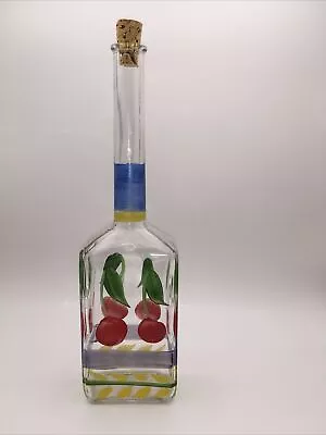 MOD DEP A VE 4 60 Cl 155mm ITALY Hand Painted Bottle With Cork  6 Cherries • $21.50