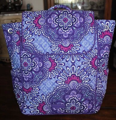 Vera Bradley Drawstring Backpack Lilac Tapestry NWT $98  L#932 • $69.99