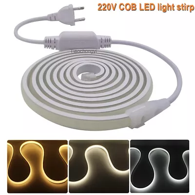 COB Neon Light LED Stirp AC220V 288LEDs/m IP67 Waterproof Flexible Tube RA90 • $19.11