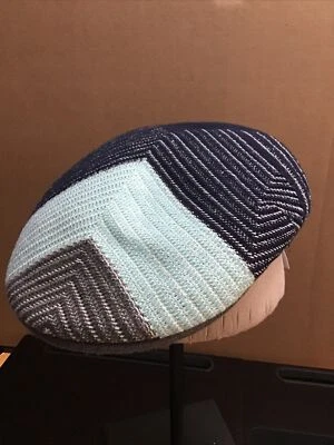 $54.99 • Buy NEW NWT Men’s Kangol Grey Aqua Navy Vortex 504 Hat Cap / MEDIUM / Paperboy Style