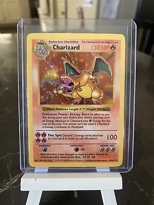 $529.99 • Buy 🔥 Pokémon TCG Charizard Base Set 4/102 Holo Shadowless Holo Rare 1999 Look! 🔥