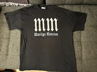Marilyn Manson Against All Gods European Tour 2005 T-Shirt Black Extremely Rare • £45
