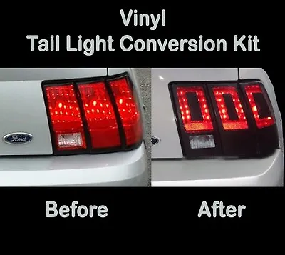 2004 Ford Mustang Taillight Vinyl Black Tint Conversion Kit To 2013 Decal Wrap • $39.50