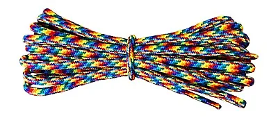 Rainbow Laces - 3.5mm Round Multicolour Replacement Shoelaces - Trainers Casual • £3.25