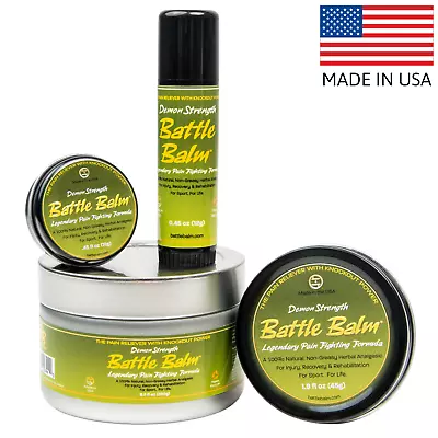 Battle Balm® Demon Strength - Premium All Natural & Organic Pain Relief Cream • $77.95