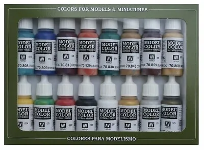 Vallejo 70142 - Medieval Colors Model Color Paint Set (16x17ml) • £41