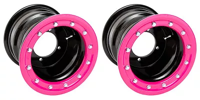 Suzuki LTZ 400 LTR 450  Rear Wheels  Beadlock  9x8 3+5 4/110  Alba Racing  BK • $239