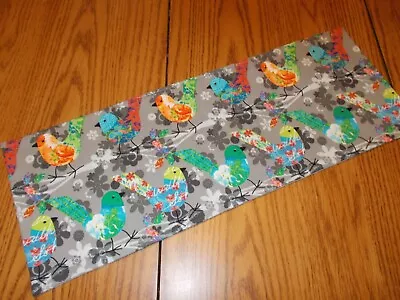 Modern Birds Gray MINI Table Runner Toilet Tank Topper Tanktoppersplus Handmade • $8