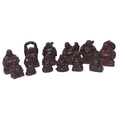 Laughing Buddha Set Of Six Red Buddha Lucky Buddhist 6 Pieces Per Gift Sets. • £9.99