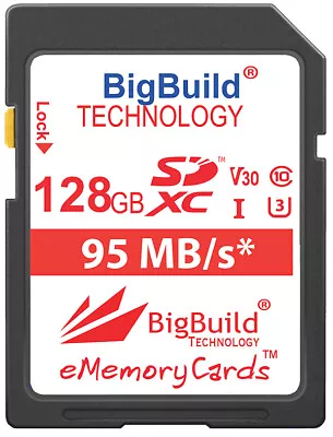 128GB Memory Card For JVC GZ-R495AEK Camcorder 90MB/s Class 10 SDHC • £24.95