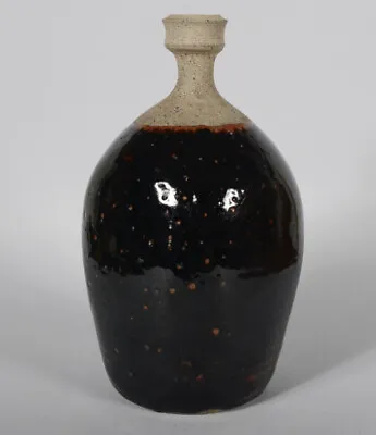 A Beautiful Early PETER VOULKOS Speckled Glaze Pottery Bottle Vase Mid-Century • $1750