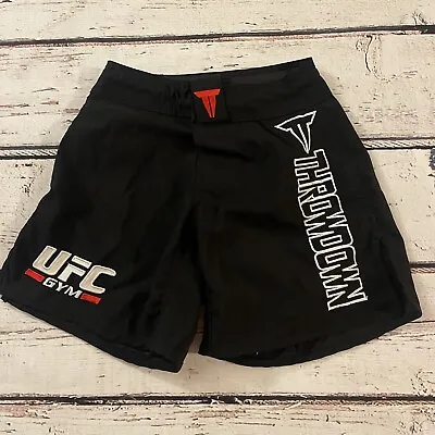 UFC Gym Shorts Size Small Boys Throwdown Black • $19.99