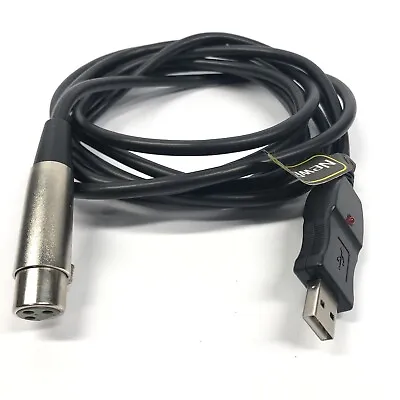 USB Microphone Cable Newbep 3 Pin Usb Male To Xlr Female Mic Link Converter • $7.95