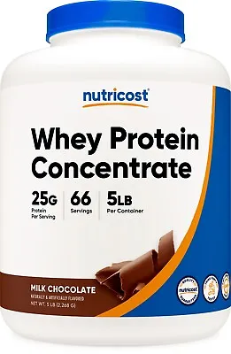 Nutricost Whey Protein Concentrate (Chocolate) 5 LBS • $61.98