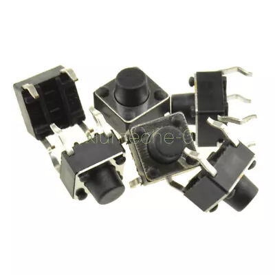 100PCS 6x6x6mm Miniature Micro Momentary Tactile Tact Touch Push Button Switch F • $1.08