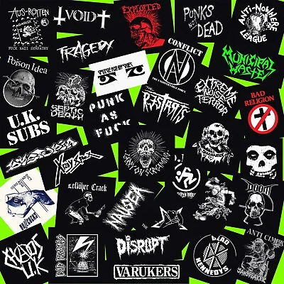 £2.99 • Buy PATCHES PUNK ROCK A To Z Sew On Hardcore Metal Crust Anarcho Grind Straight Edge
