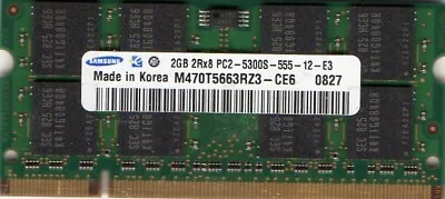 NEW 2GB IBM/Lenovo Thinkpad T61/T61p/X61/Z61 Laptop/Notebook DDR2 RAM Memory • $14.95