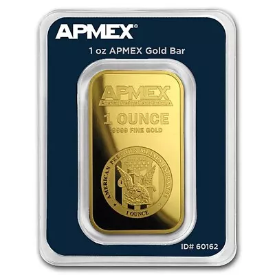 1 Oz .9999 Gold Bar By APMEX (In TEP Package) • $2484.99