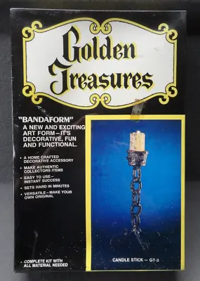 NEW Golden Treasure Bandaform Craft Kit Medieval Gothic Candle Stick GT-3 VTG • $29.98