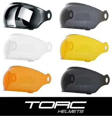 TORC T1 Retro Motorcycle Helmet Replacement Face Bubble Shield Visor • $39.99