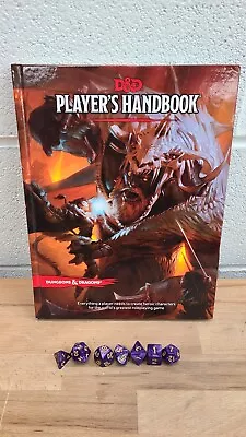 D&D Player’s Handbook (Dungeons & Dragons Core Rulebook) W/ Dice • $11.50