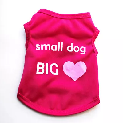 Pet Dog Clothes T Shirt Vest Clothing Puppy Cat Cute Printed Costume Apparel  • $5.95