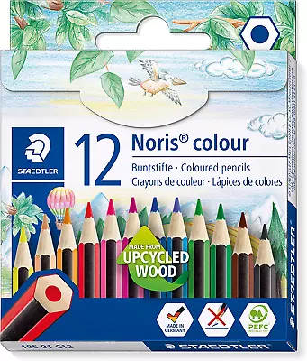  Staedtler 185 01 C12 Noris Colour Half-Length Pencils - Various Sizes  • £3.60