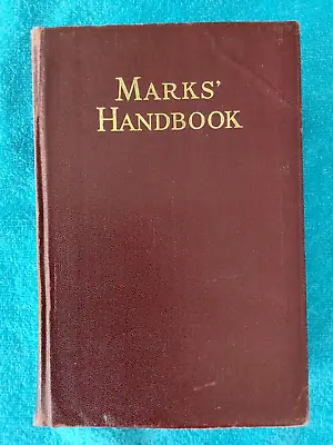 Marks' Handbook Mechanical Engineers Handbook 1935 3rd Edition 5th Impression • $19.50