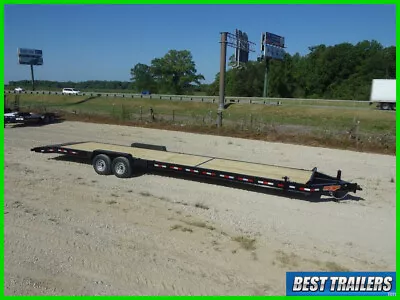 2024 34 Ft 2 Car Hauler Trailer 7 X 34 Flatbed Hotshor Suto Transpot W Ramp • $8250