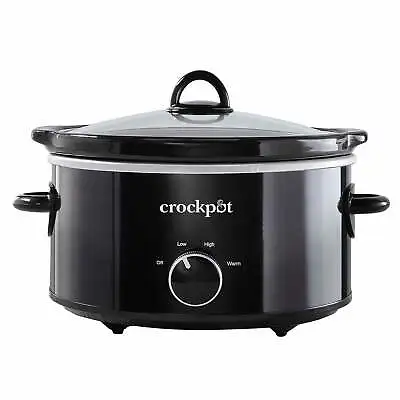 Crock-Pot 4 Quart Manual Slow Cooker Serves 4+ Dishwasher-safe Black - NEW • $22.70