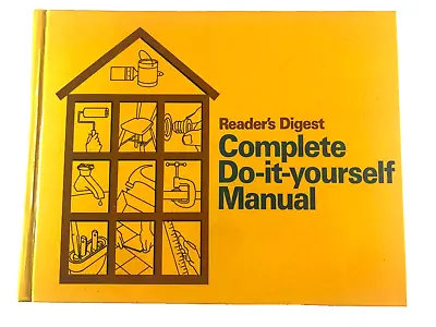 Readers Digest Complete Do-It-Yourself Manual 1974 Vintage Hardcover Home Book • $7.95