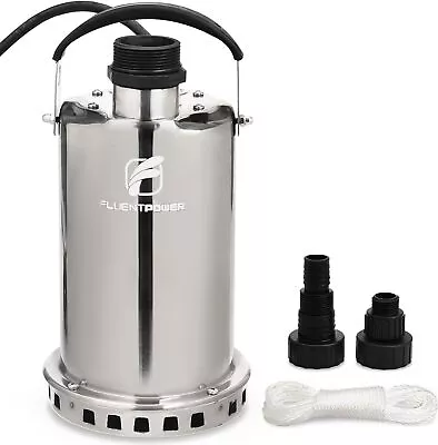 3/4HP Submersible Sump Pump 3300GPH Stainless Steel Utility Water Pump • $66.90