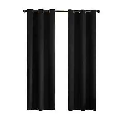 Eclipse Microfiber Blackout Grommet Top Single Window Curtain Panel 42'' X 63'' • $9.99